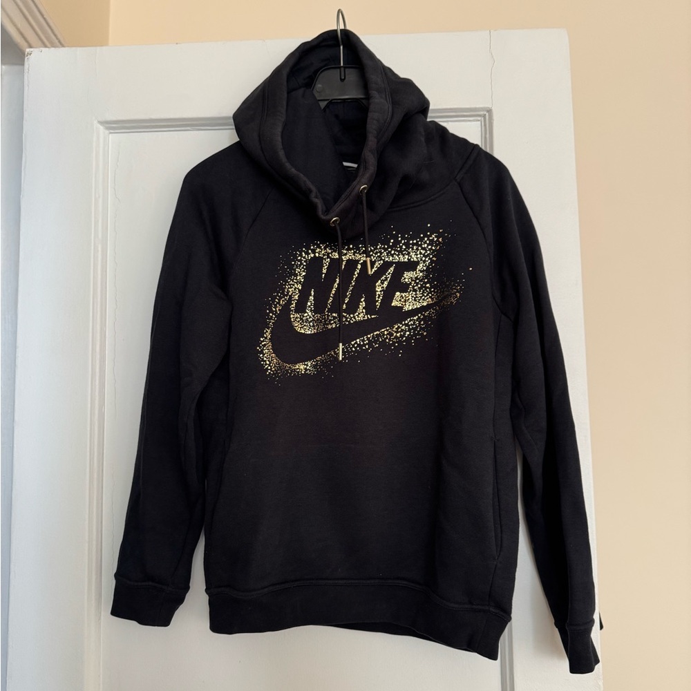 Nike Black and gold Hoodie - size small